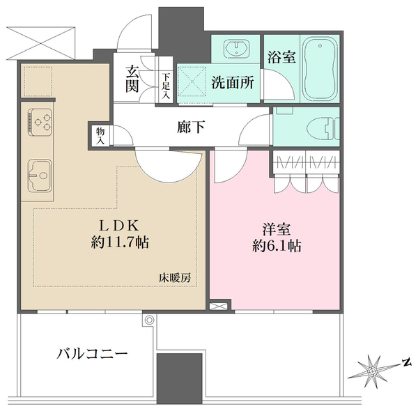 ザ・パークハウス広島タワーの間取図