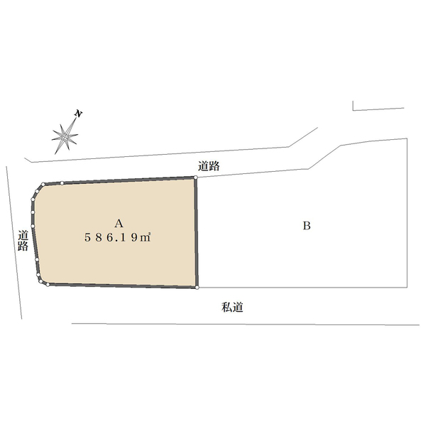 A区画の間取図