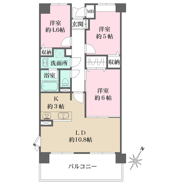 ファミール廿日市ウエステージの間取図