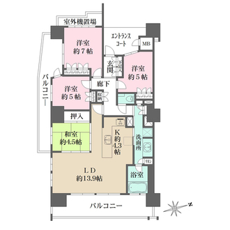 舟入本町パークハウスの間取図