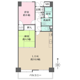 エルシティ府中の間取図