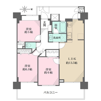 フローレンス井口台の間取図
