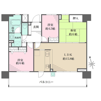 パークハウス長束リバーフロントの間取図