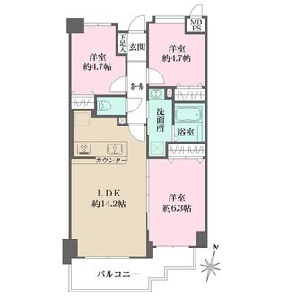 アーバンタワー己斐の間取図