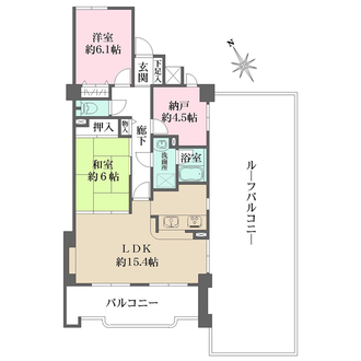 藤和阿品ハイタウンの間取図