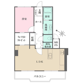 シャンボール広交の間取図