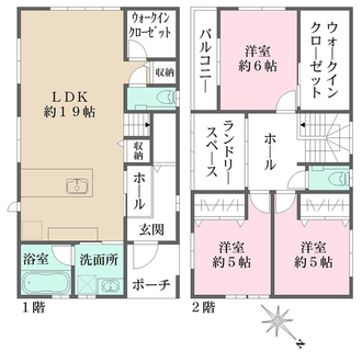 2号棟の間取図