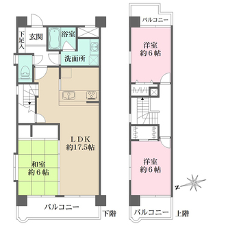 ジェイシティ紙屋町の間取図