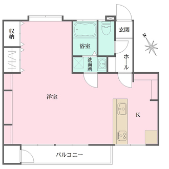 鈴が台団地分譲住宅G棟の間取図