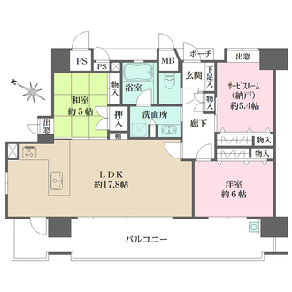 アンヴェール五日市駅前の間取図