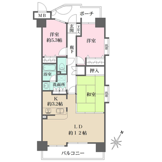藤和ハイタウン東蟹屋の間取図