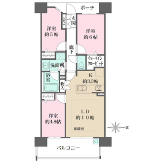 プレディア光町ステーションプレイスの間取図