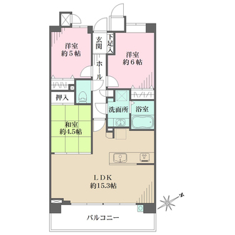スターアーク宇品弐番館〔清風邸〕の間取図