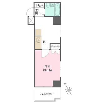 メゾンダイアナイン皆実の間取図