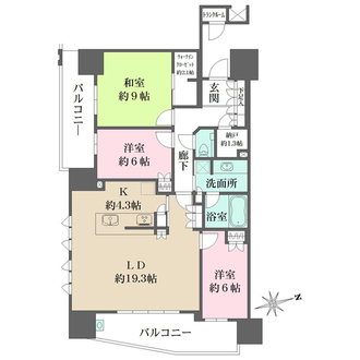 ザ・パークハウス広島平和公園の間取図