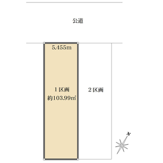 1区画の間取図