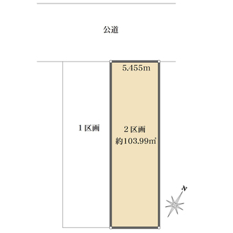 2区画の間取図