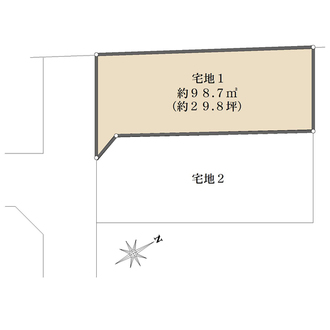 1区画の間取図