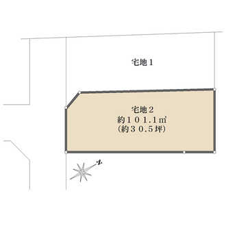 2区画の間取図