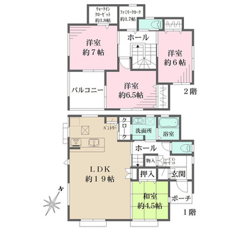 2号棟の間取図