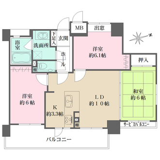ソフィスシティ大芝ブライトパークスの間取図