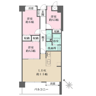 藤和ハイタウン美の里の間取図