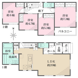 B-1の間取図