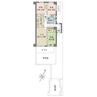 藤和東雲公園ハイタウンの間取図