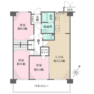 藤和ハイタウン大州の間取図