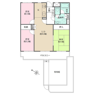 東雲本町パークマンションの間取図
