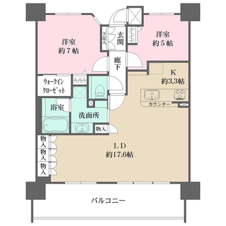 パークハウス井口鈴が台グランドコリーヌの間取図