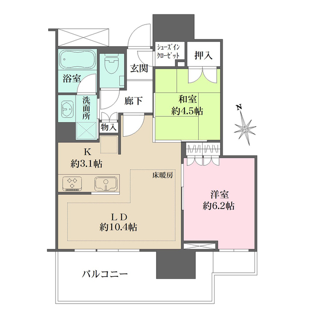 ザ・パークハウス広島タワーの間取図