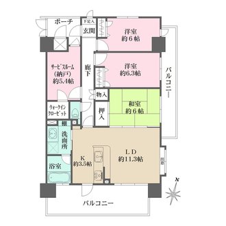 ナタリーマリナタウンイーストブリッジ参番館の間取図