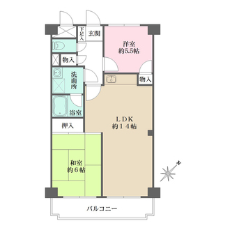 コアシティ旭町の間取図