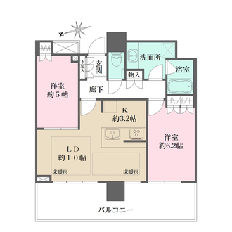 ザ・パークハウス広島タワーの間取図