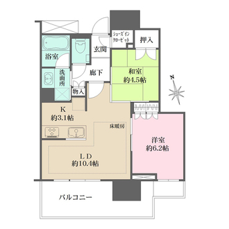 ザ・パークハウス広島タワーの間取図