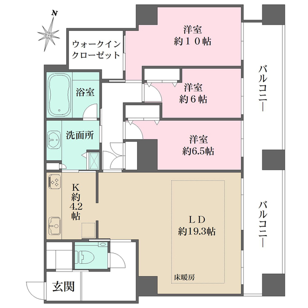 百道タワーの間取図