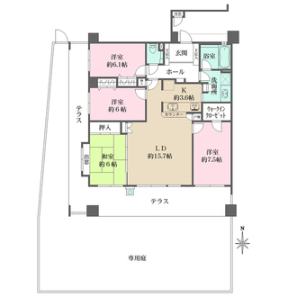 アーバンパレス室見の間取図