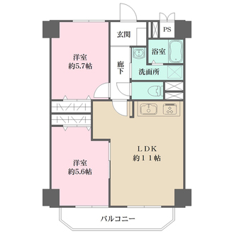 メゾン野間ハイツの間取図