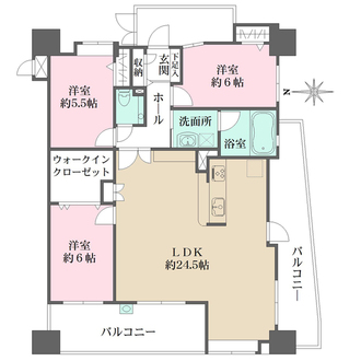 アクタス大手門パークシティの間取図