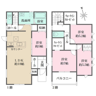 ３号棟の間取図