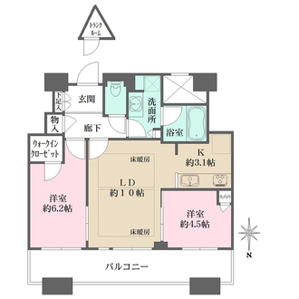 センターマークスタワーの間取図