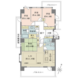 ブライトンヒルズ赤坂けやき通りの間取図
