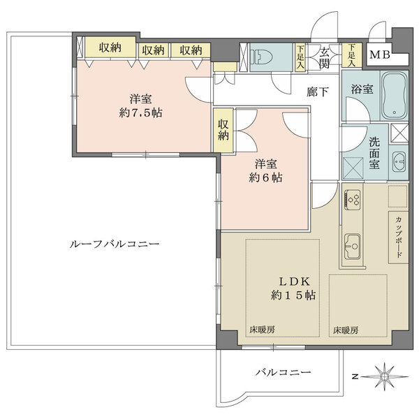 カテリーナ護国寺の間取図
