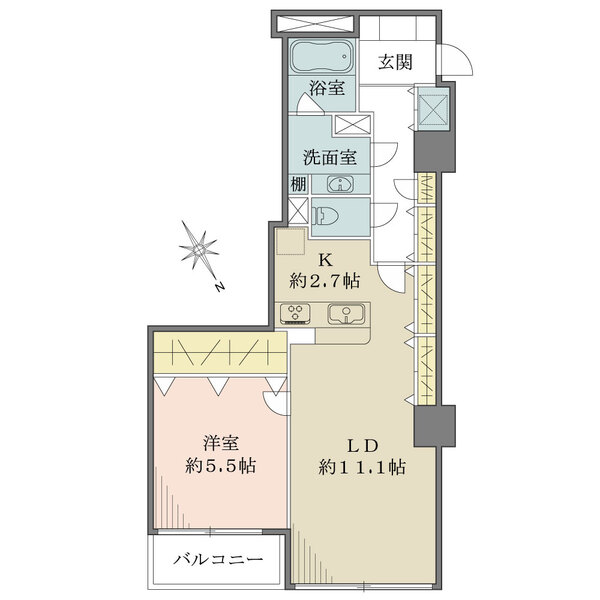 根津シティタワーの間取図