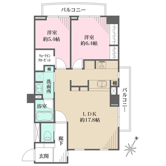 大和郷ホームズの間取図