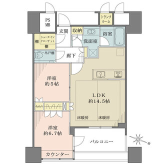 パークコート文京小石川ザタワーの間取図