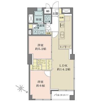 ライオンズマンション文京の間取図