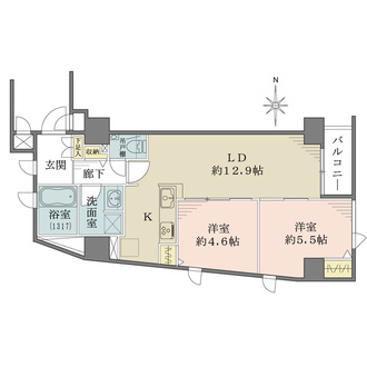 アールクレエ本郷の間取図
