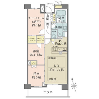 ザ・パークハウス田端の間取図